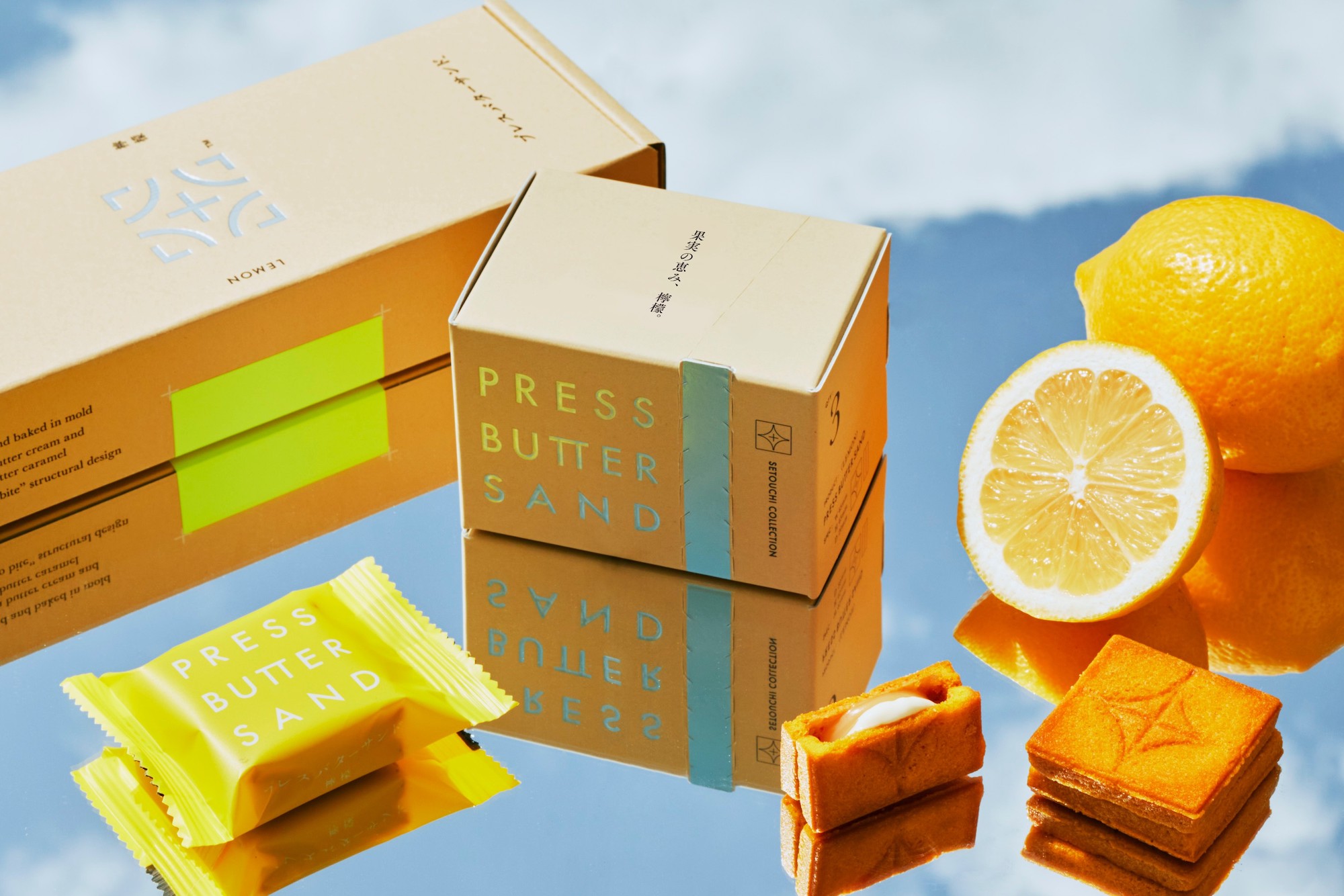 PRESS BUTTER SAND 夏季限定口味上市,檸檬口味、冰淇淋夾心餅必吃!繽紛煙火包裝&撈金魚組送禮超推!