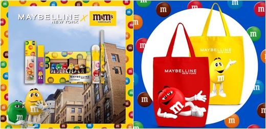 M&M’S x MAYBELLINE聯名太可愛了吧！5款換上M&M’S 巧克力繽紛包裝的人氣美妝品