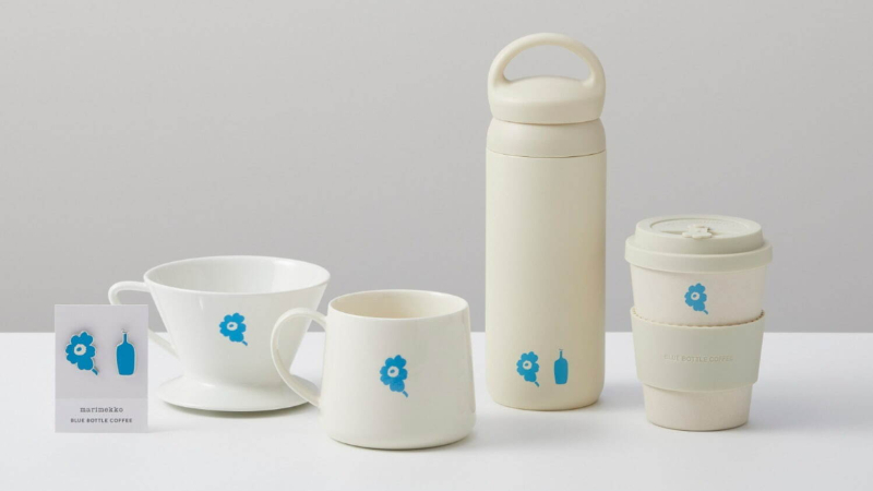 日本藍瓶咖啡 x Marimekko 強強聯手,可愛藍花限定商品6月14日正式發售!