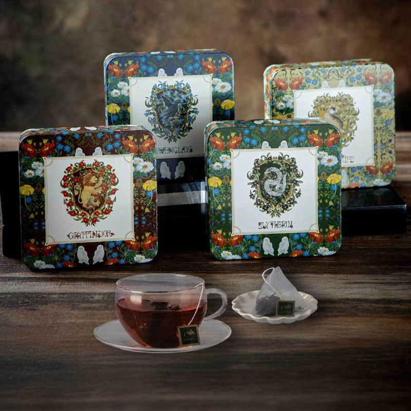 LUPICIA推出哈利波特聯名款，霍格華茲四學院風格的紅茶罐超美！