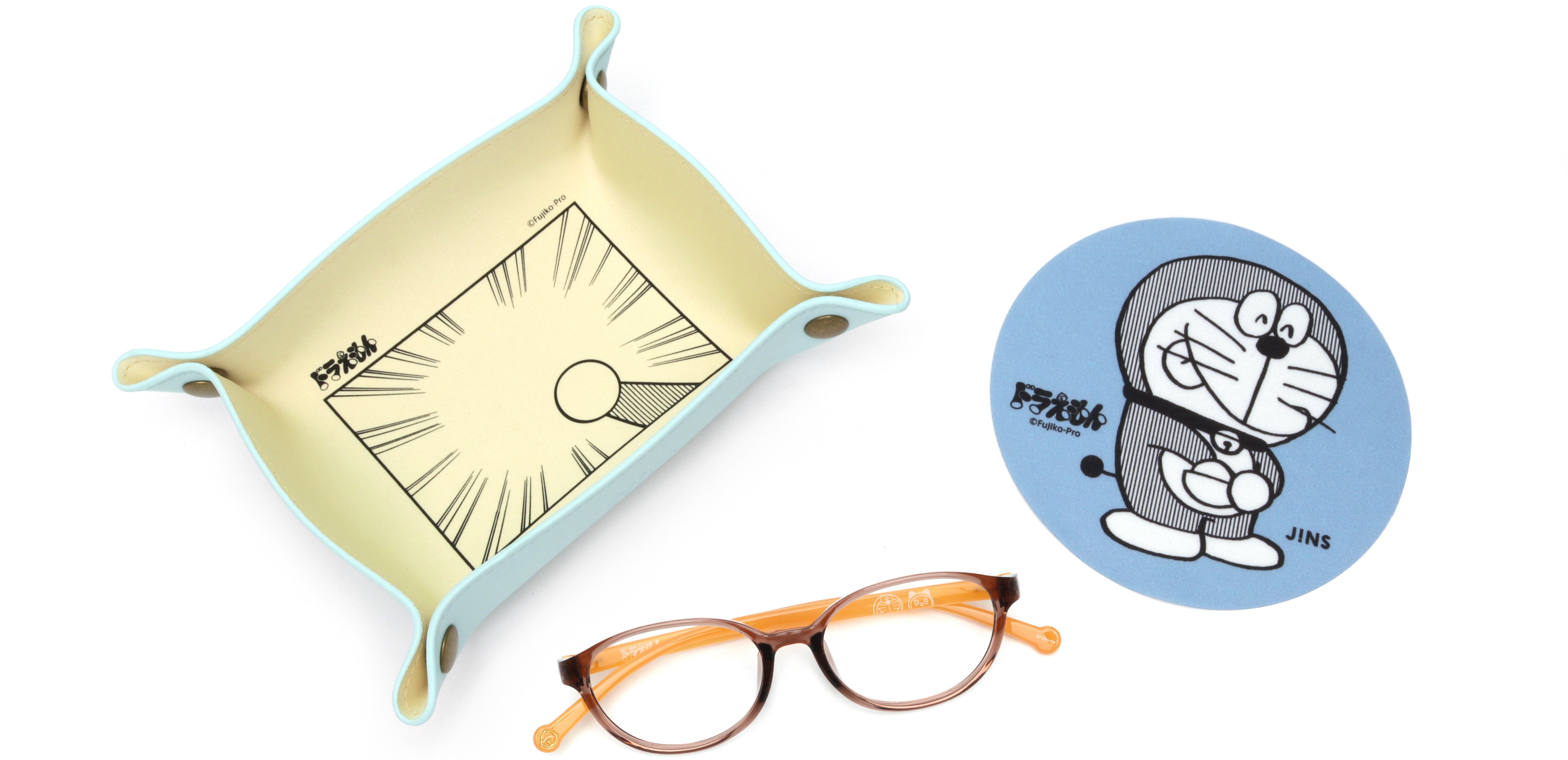 「JINS哆啦A夢款式眼鏡」第2彈2023年元旦登場 不只「縮小燈」和「穿透環」、連「乾淨漂亮的胖虎」都在眼鏡上！