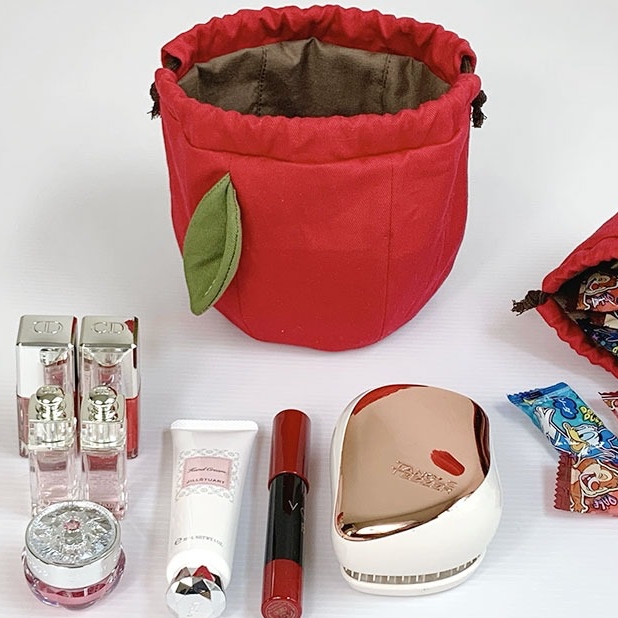 What's in my BAG?日本布織品設計師「ぷぅの実」包包開箱,蘋果束口袋兼具可愛與機能性