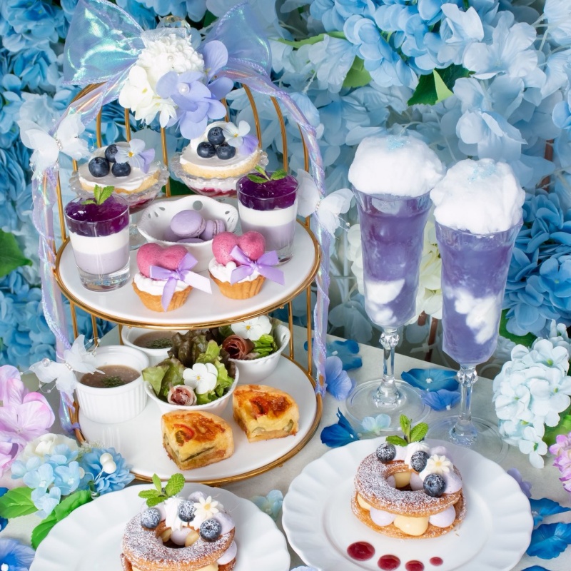 大阪心齋橋超夢幻下午茶「Cafe LUMINOUS」初夏限定「雨色下午茶」好吃又好拍！