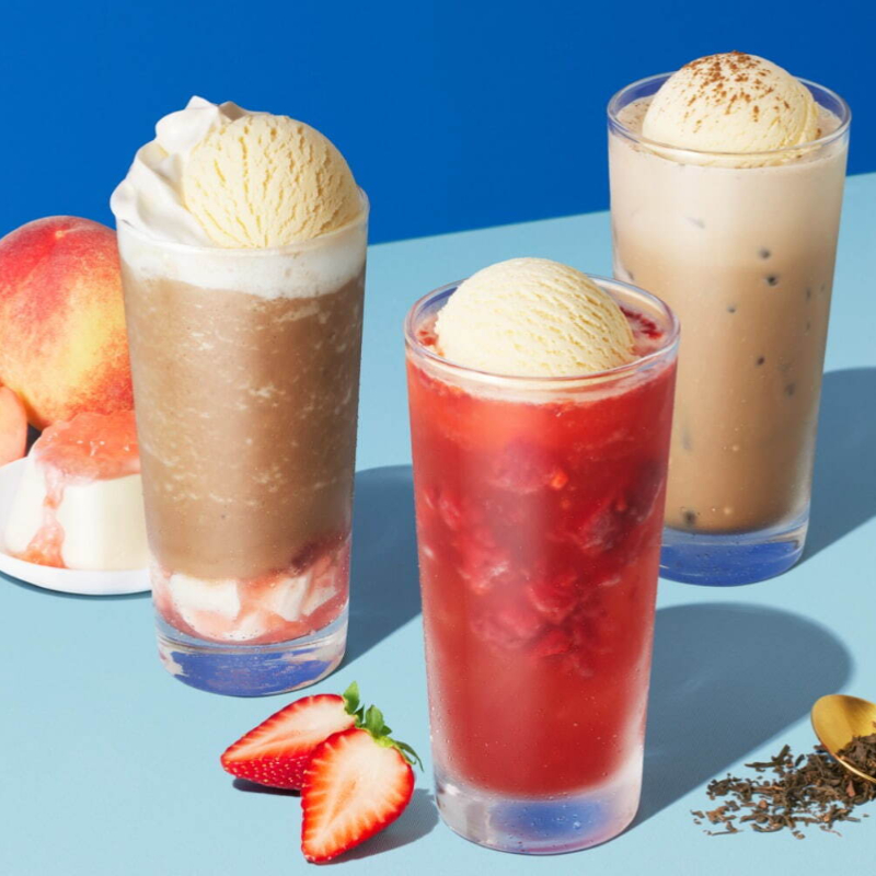 日本星巴克 STARBUCKS Tea & Cafe 水蜜桃奶凍 & 伯爵茶星冰樂7月3日清爽上市!