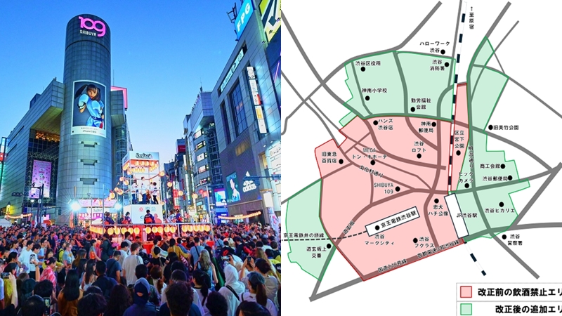 日本澀谷10月開始禁止路上飲酒,澀谷、新宿站周邊全新禁酒規定小心別犯囉!