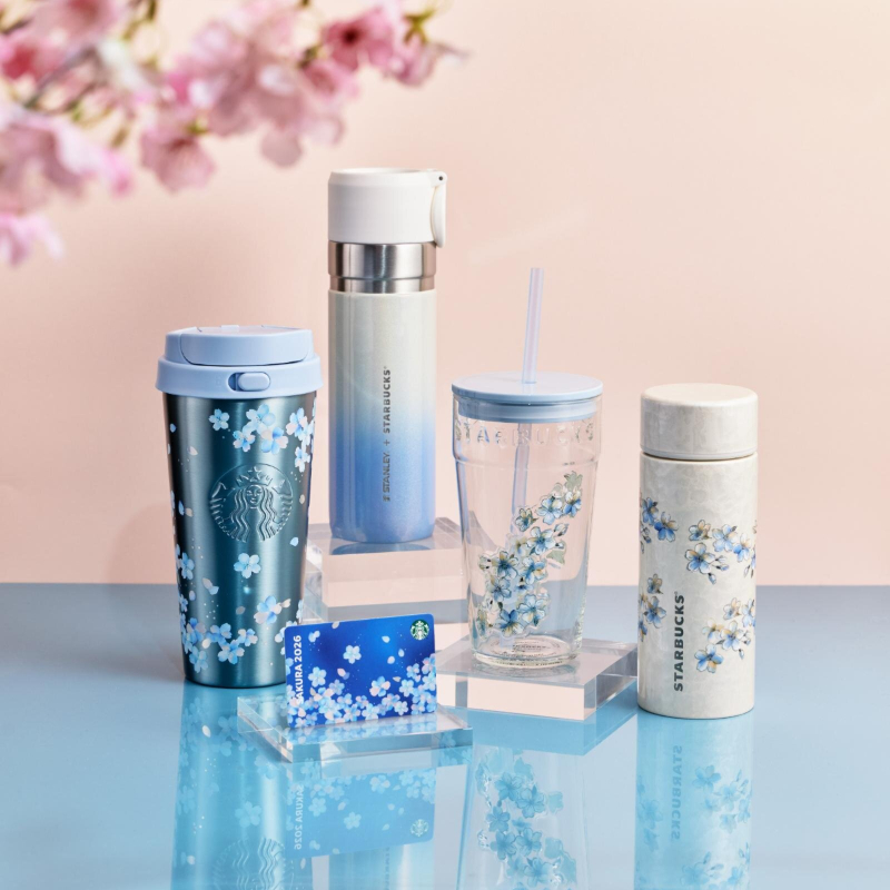 日本星巴克櫻花季商品第二彈！夢幻藍色櫻花接棒登場