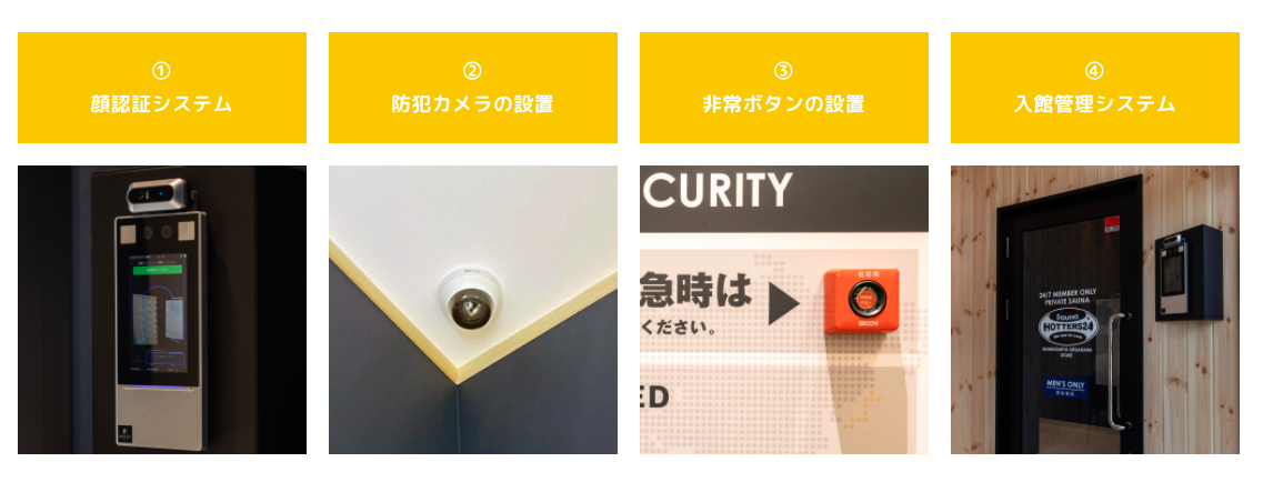 hotters24_三溫暖個室_安全設備