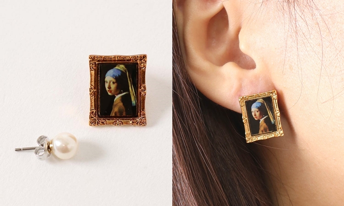 戴著珍珠耳環的少女 耳環