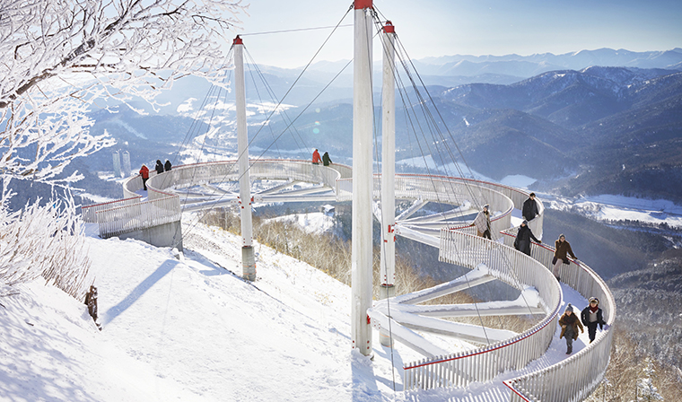 北海道_星野渡假村TOMAMU_霧冰露台_雪山散步道