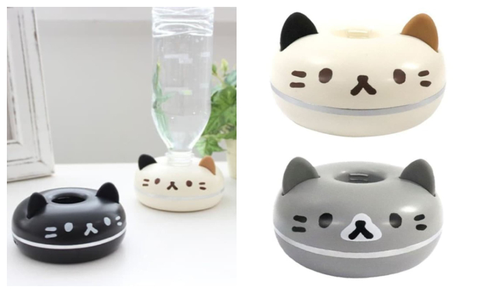 貓造型保特瓶加濕器_灰貓_黑貓_白貓