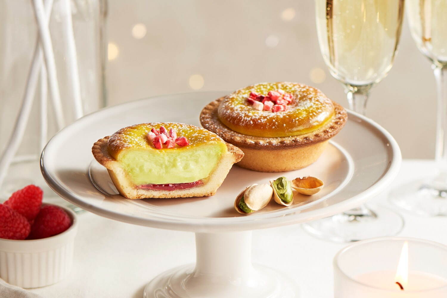 BAKE_CHEESE_TART_2021冬季限定_開心果覆盆子醬起士塔