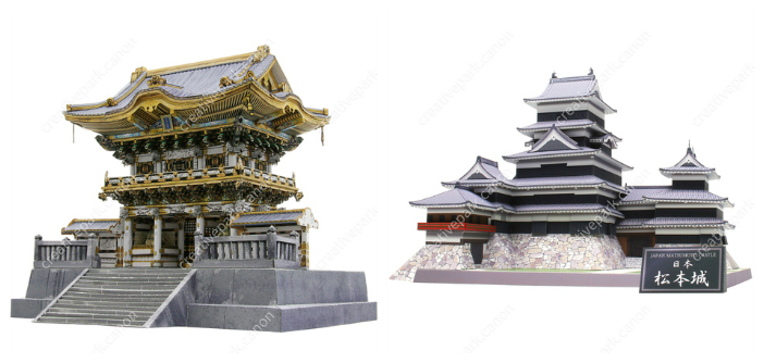 日本佳能_Canon_紙模型_高難度_日本歷史建築