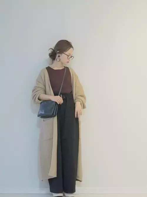 秋色長版開襟衫