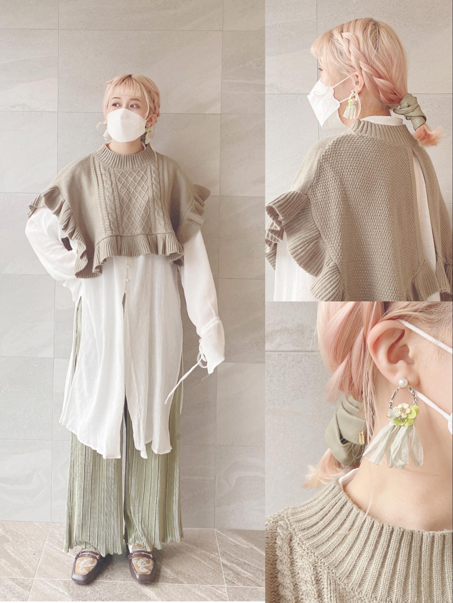 同色系穿搭x辮子馬尾編髮