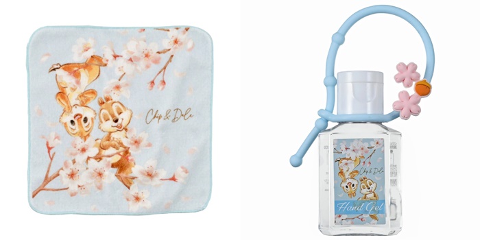 日本迪士尼2022春季商品sakura2022-奇奇蒂蒂手帕與乾洗手