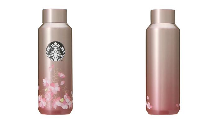 星巴克_2022_櫻花_不鏽鋼隨身瓶玫瑰金
