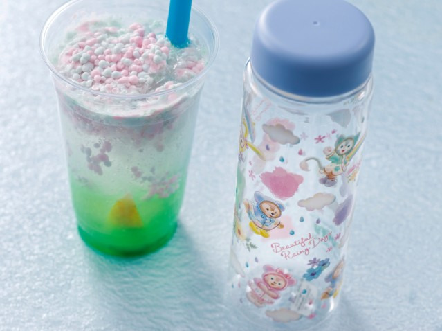 東京迪士尼海洋_達菲與他的好朋友們_Beautiful_Rainy_Days_透明隨身瓶