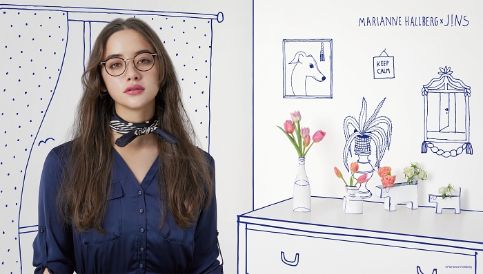 JINS眼鏡Marianne Hallberg合作款