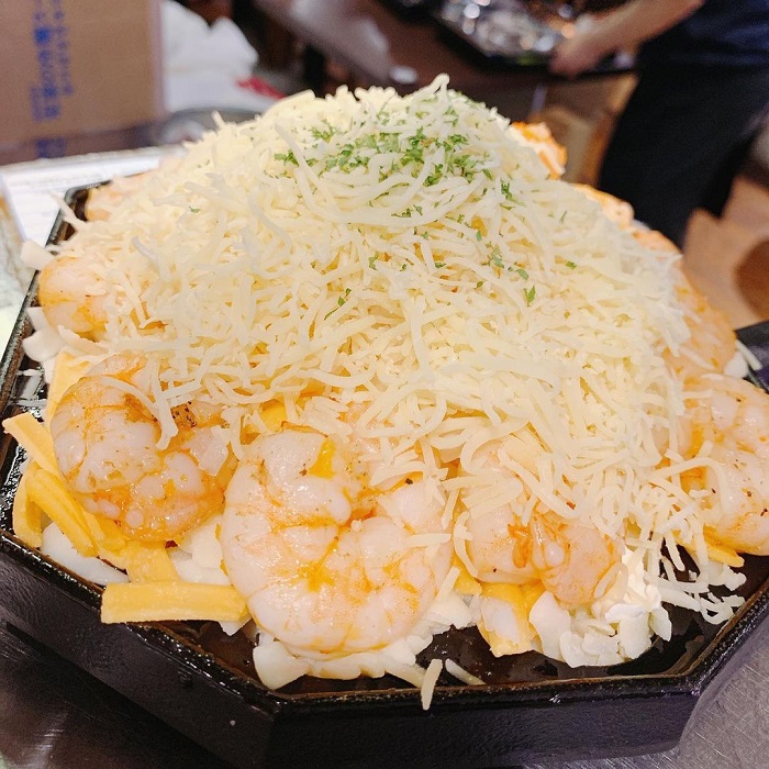 鐵板起司蝦