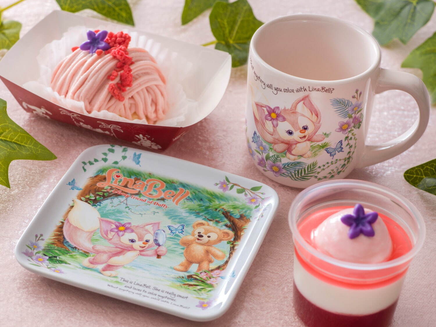 東京迪士尼海洋_達菲與他的好朋友_麗娜・貝爾_馬克杯_蒙布朗_蔓越莓果凍_盤子