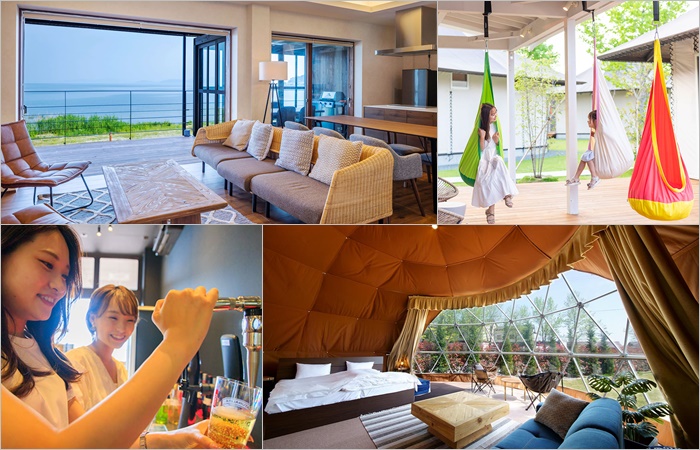 Glamping spa resorts Lake side terrace琵琶湖