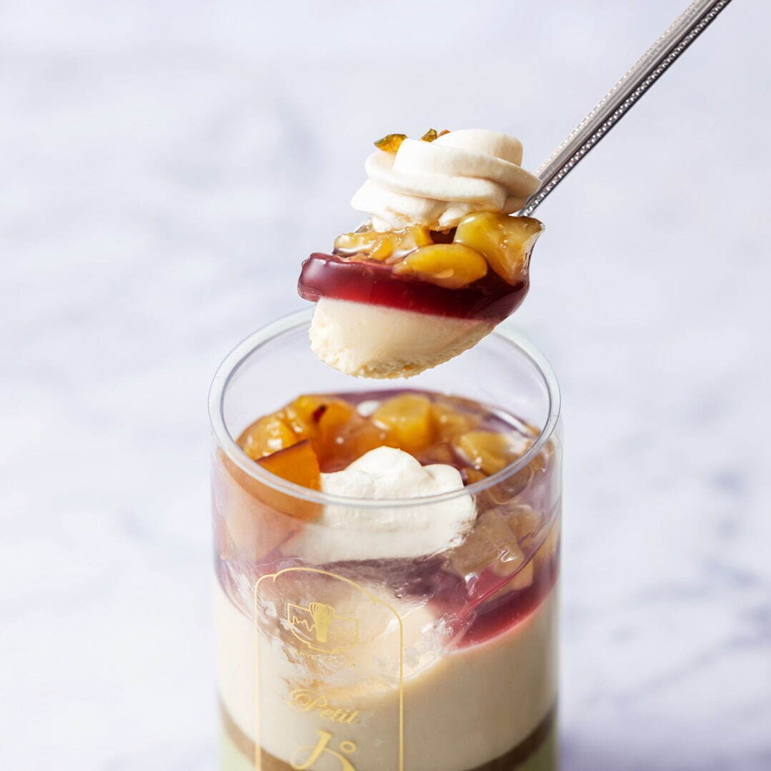 茶寮都路里_petit_parfait_實麗_秋季限定_栗子_玄米茶