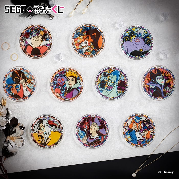 迪士尼反派角色玻璃杯墊