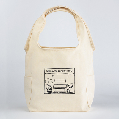 史努比雙面設計托特包另一面