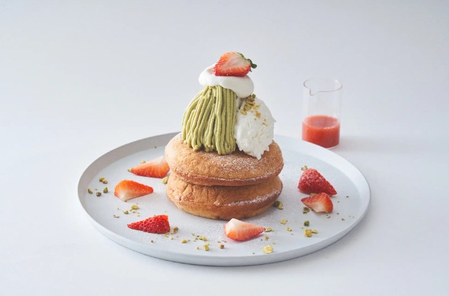 2022年11月_美麗甜點_cafe&books bibliotheque_THE CHRISTMAS STORY of bibliothèque_11月限定_抹茶鬆餅