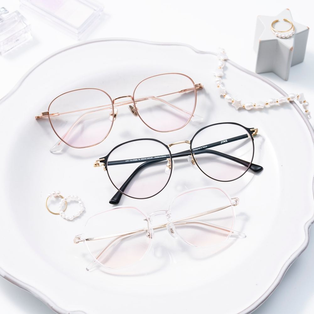 JINS腮紅眼鏡