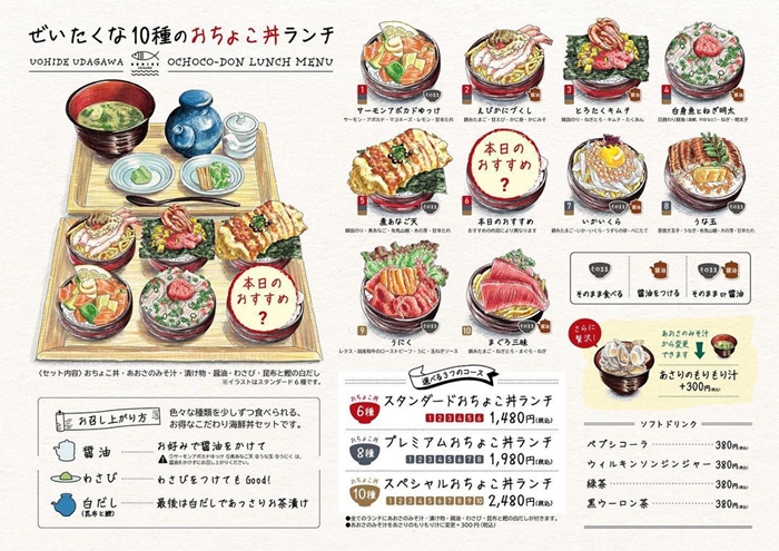 豬口杯丼飯（おちょこ丼）