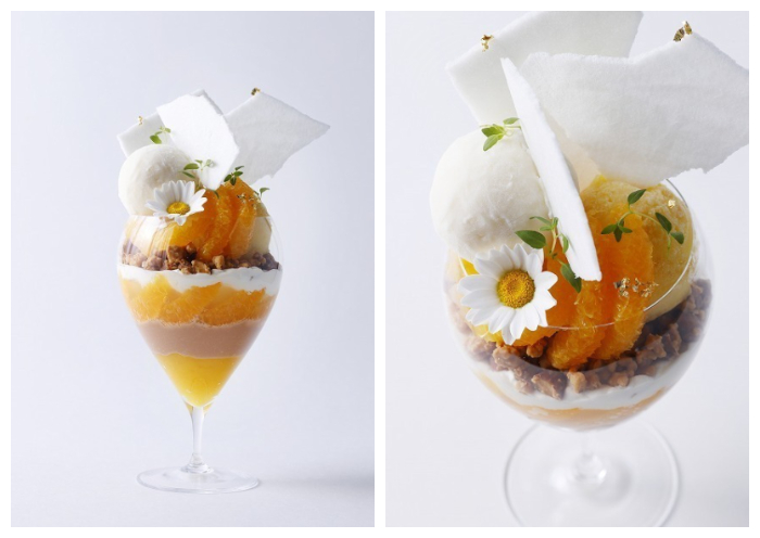 2023年1月_美麗甜點_EMPORIO ARMANI CAFFE_金柑與凸頂柑的聖代