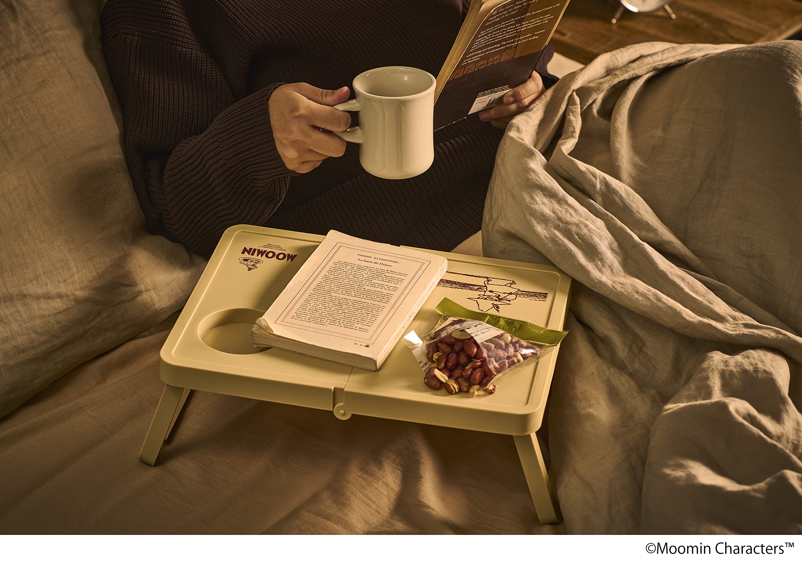 MOOMIN慕敏家族摺疊桌床上閱讀桌用