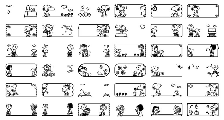 CASIO_SNOOPY聯名標籤機_專屬標籤框