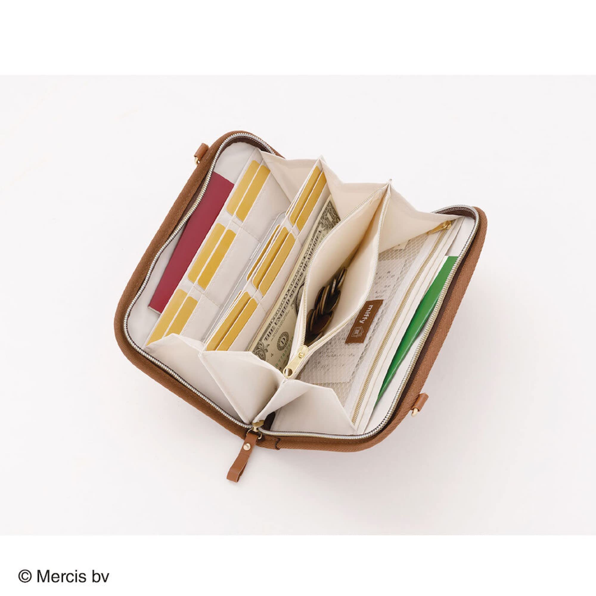 米飛兔隨身皮夾內層