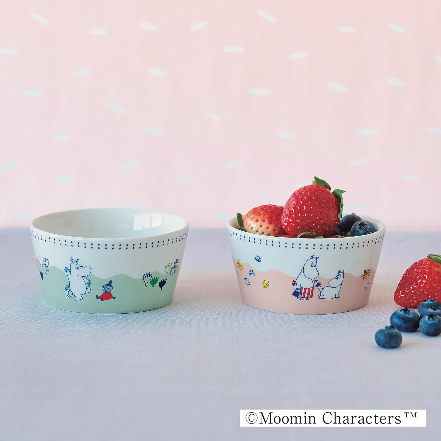 MOOMIN慕敏家族陶瓷碗2入組