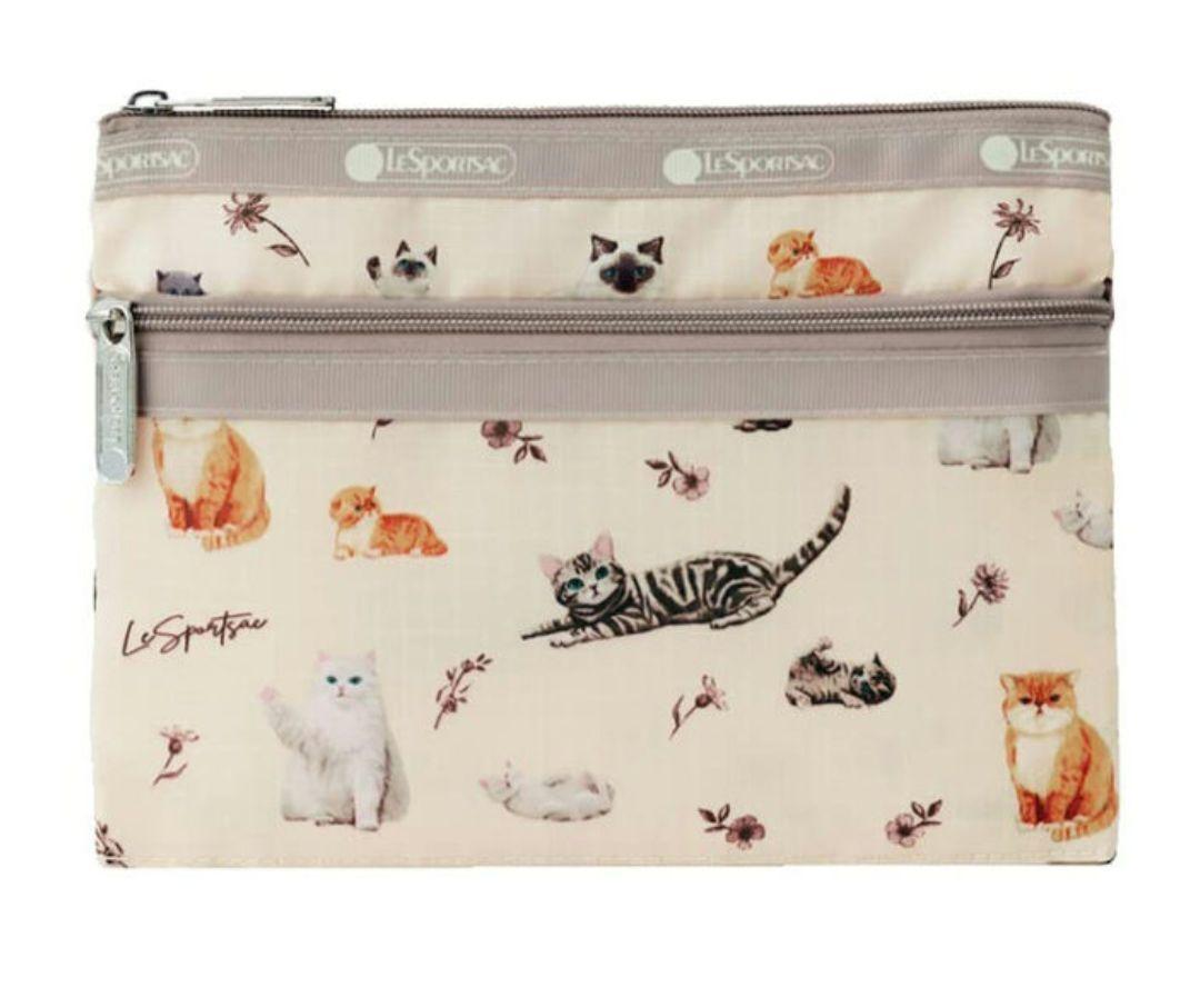 LeSportsac貓咪圖案收納包