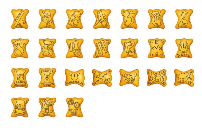 小熊餅乾×Franck Muller聯名款圖案