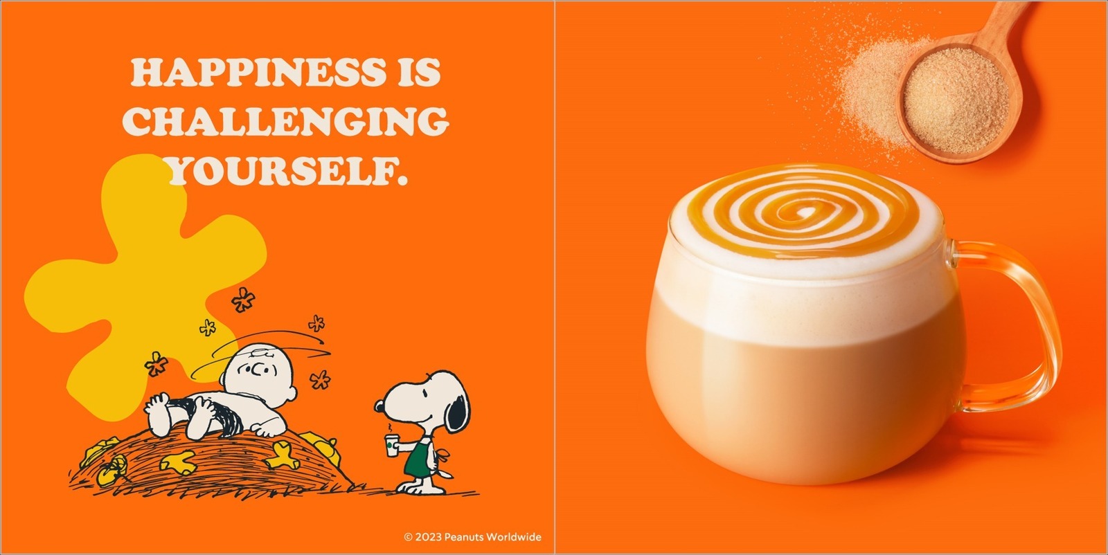 星巴克_史努比_花生家族_查理布朗_卡布奇諾_黑糖糖漿