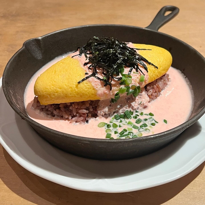 明太子奶油蛋包飯