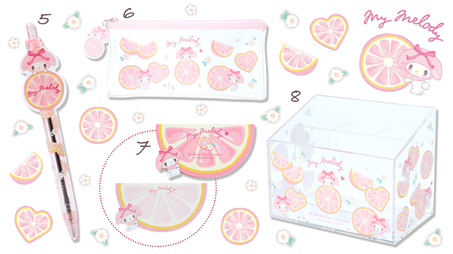 三麗鷗夏日水果文具系列