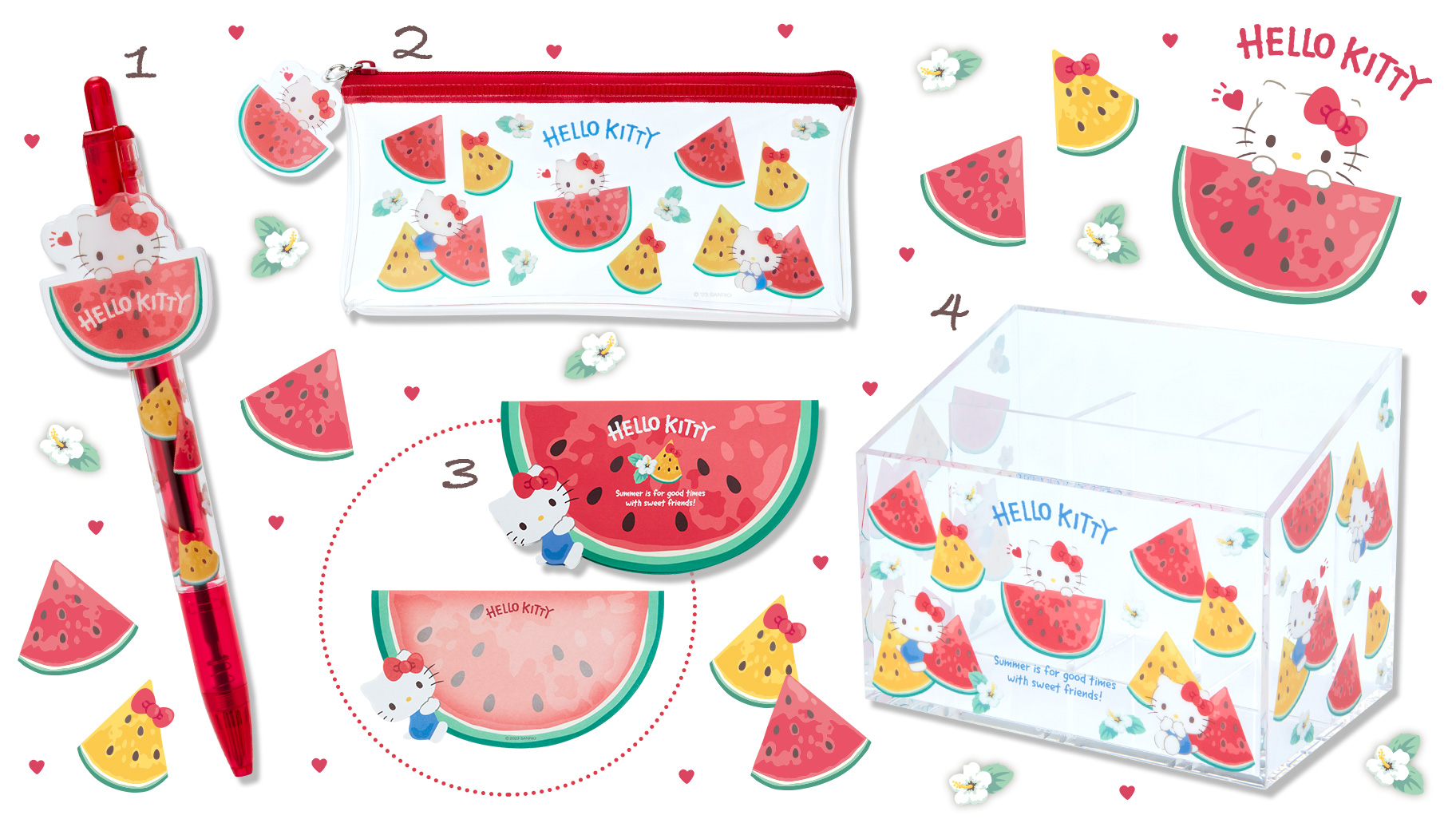 三麗鷗夏日水果文具系列