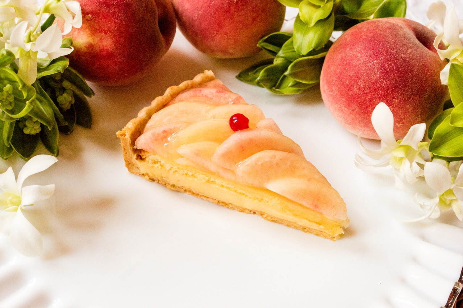 Quil fait bon_水果塔_水蜜桃塔_切片