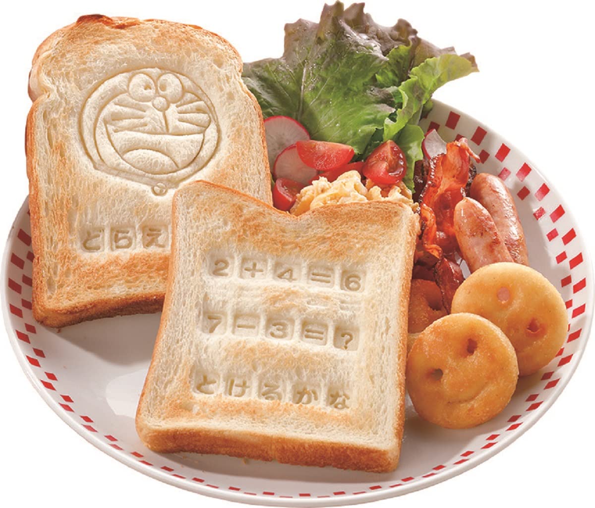 哆啦A夢記憶吐司字母模組成品示範