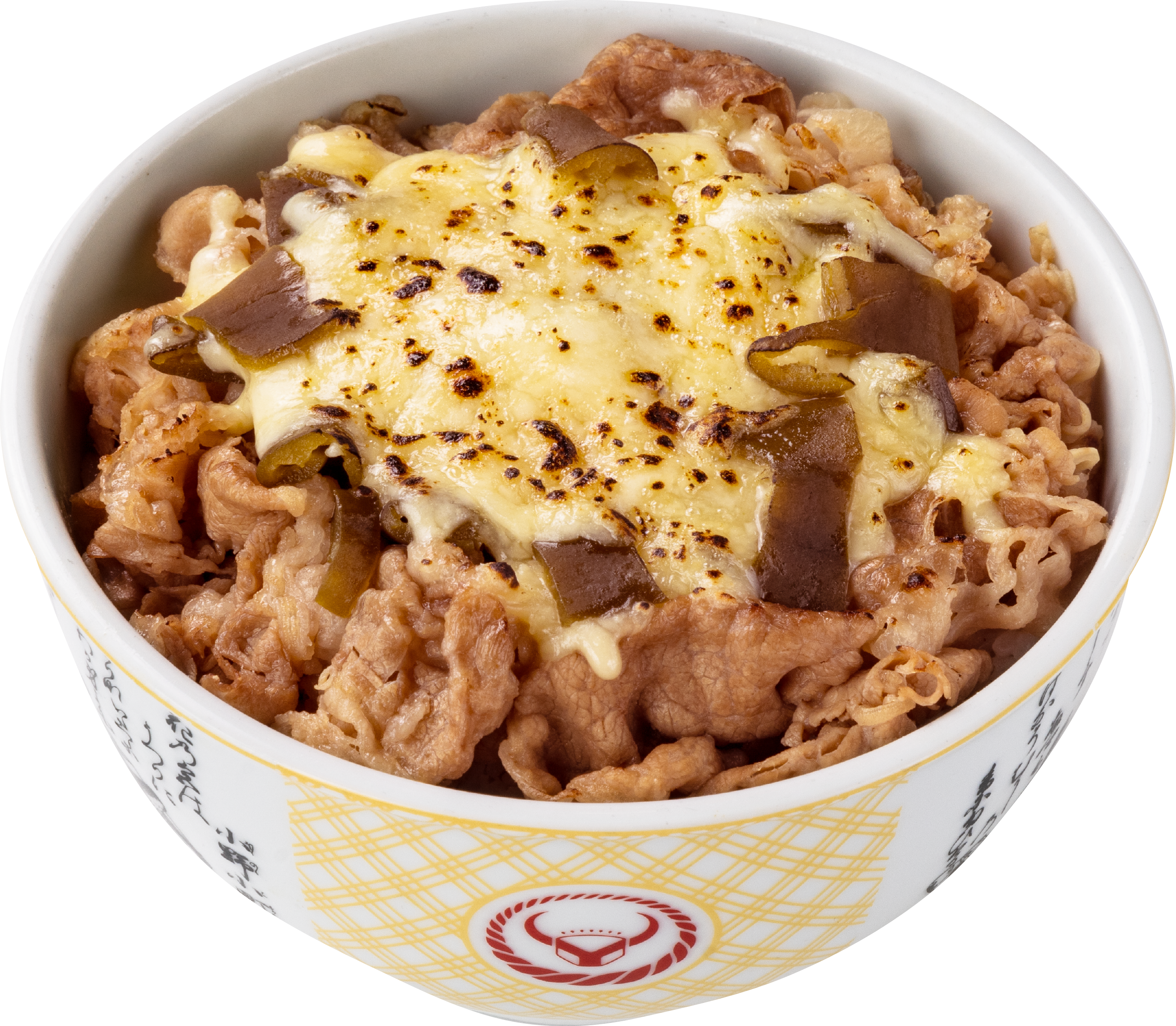 炙燒剝皮辣椒起司牛豚丼