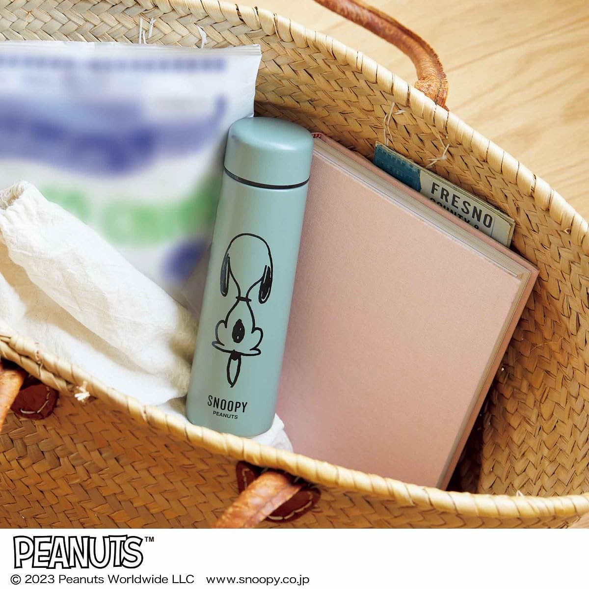 史努比保溫瓶尺存示意圖