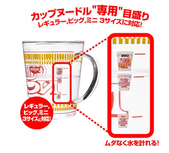 CUPNOODLES_日清杯麵_杯麵造型量杯_杯麵水量刻度