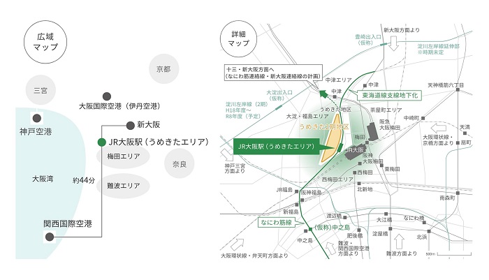 GRAND GREEN OSAKA交通