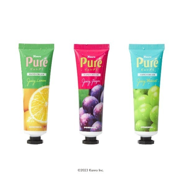 Kanro_Pure 護手霜_檸檬_葡萄_麝香葡萄