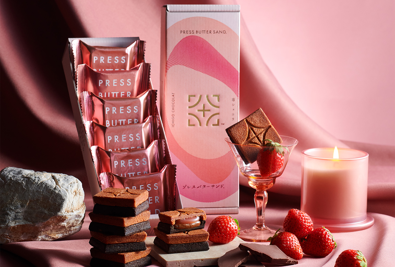 PRESS BUTTER SAND 季節限定草莓巧克力口味
